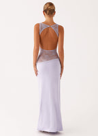 Lace Patchwork Maxi Dress