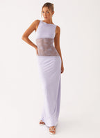 Lace Patchwork Maxi Dress