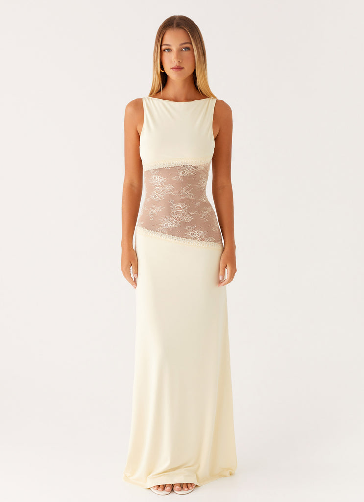 Lace Patchwork Maxi Dress