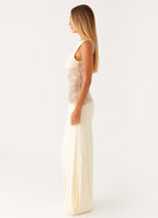 Lace Patchwork Maxi Dress