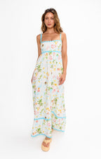 Sea print Maxi Dress