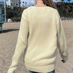 Flag Cotton Crewneck Sweater