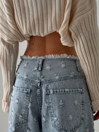 Y2K Flash  Low-Rise Wide-Leg Jeans