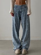 Y2K Flash  Low-Rise Wide-Leg Jeans