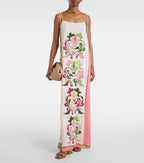Printed Straps Maxi Dress