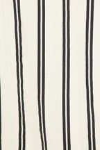 1932 Stripe White & Black Midi Skirt Set