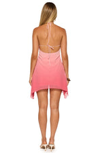 Rylie Pink Ombre Halter Mini Dress