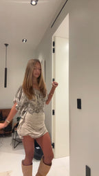 Vintage Newspaper Mini Dress