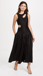 Jolie Abstract Cut Out Midi Dress