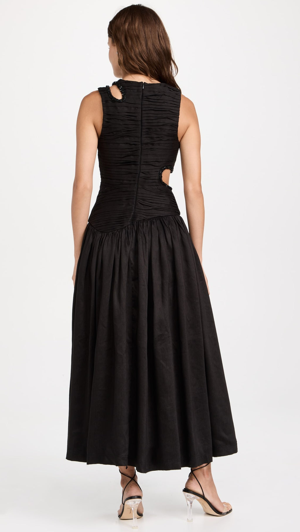 Jolie Abstract Cut Out Midi Dress