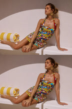 Phaedra Print Mini Dress