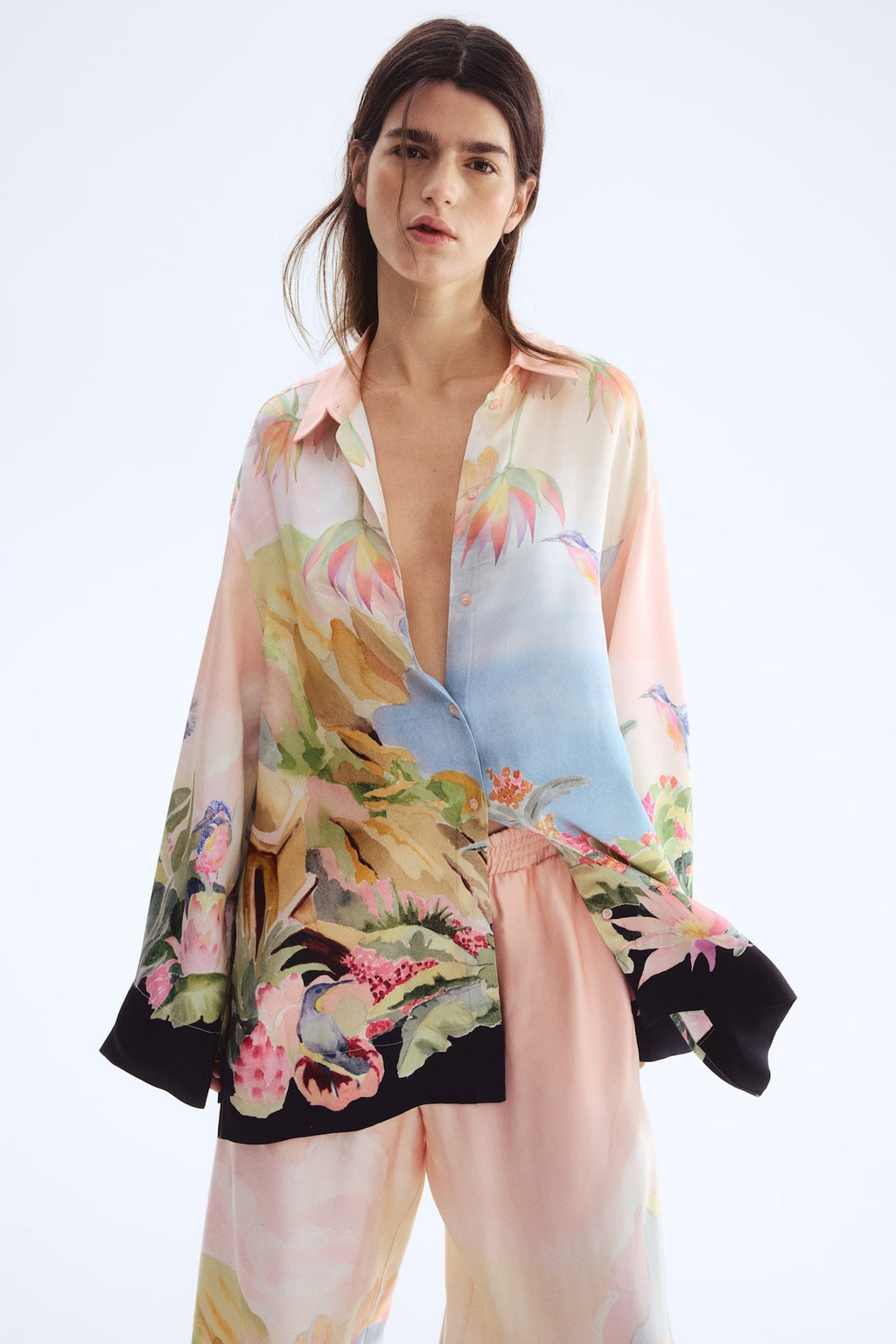 Printed Pull-On Pants