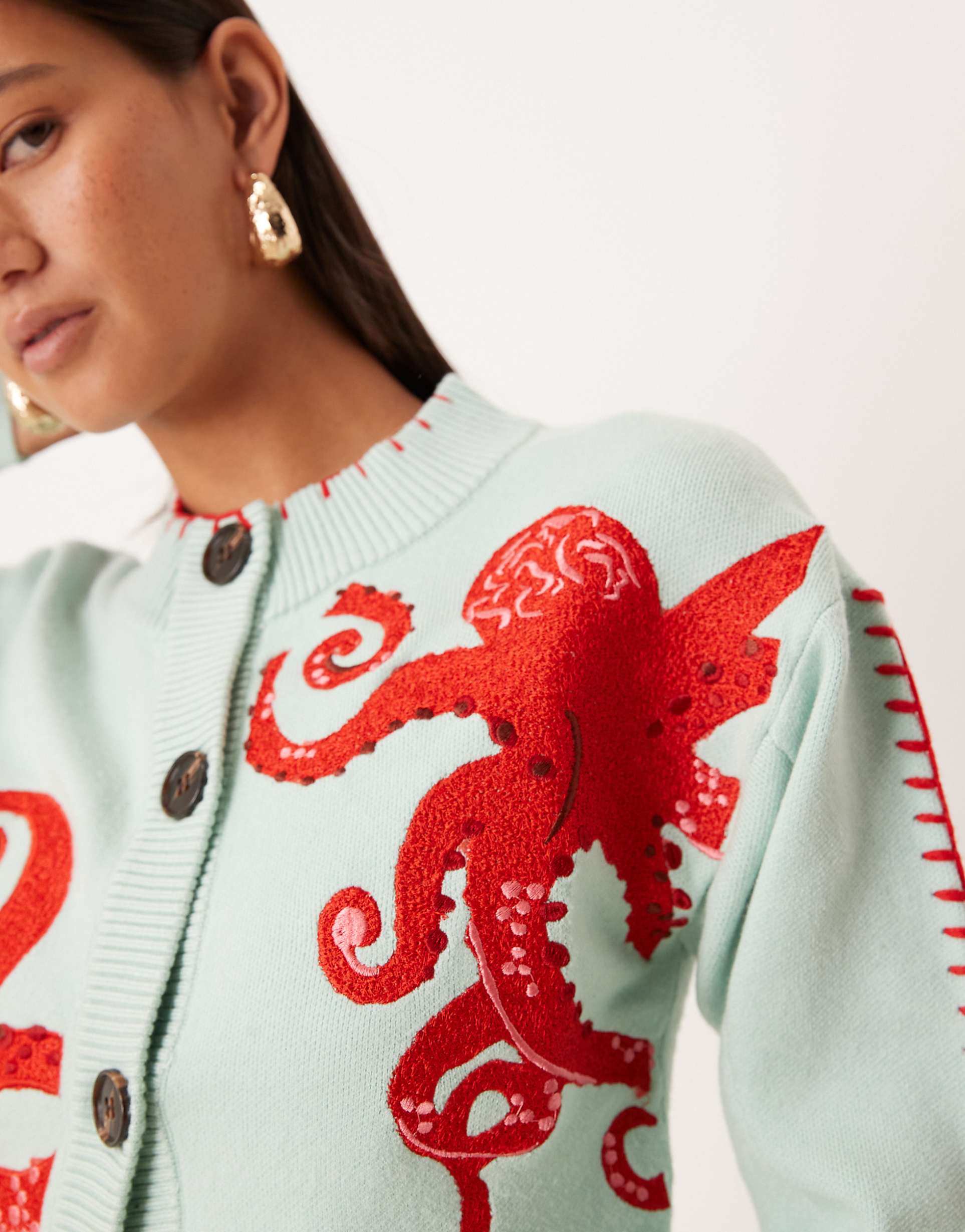 Octopus-Inspired Knit Sweater
