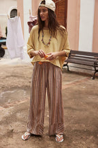 Day's End Stripe Pants - Neutral Combo