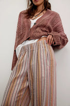 Day's End Stripe Pants - Neutral Combo