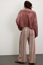 Day's End Stripe Pants - Neutral Combo