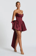 Trinity Mini Dress - Cherry Lacquer