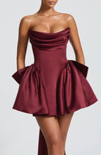 Trinity Mini Dress - Cherry Lacquer