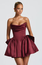 Trinity Mini Dress - Cherry Lacquer