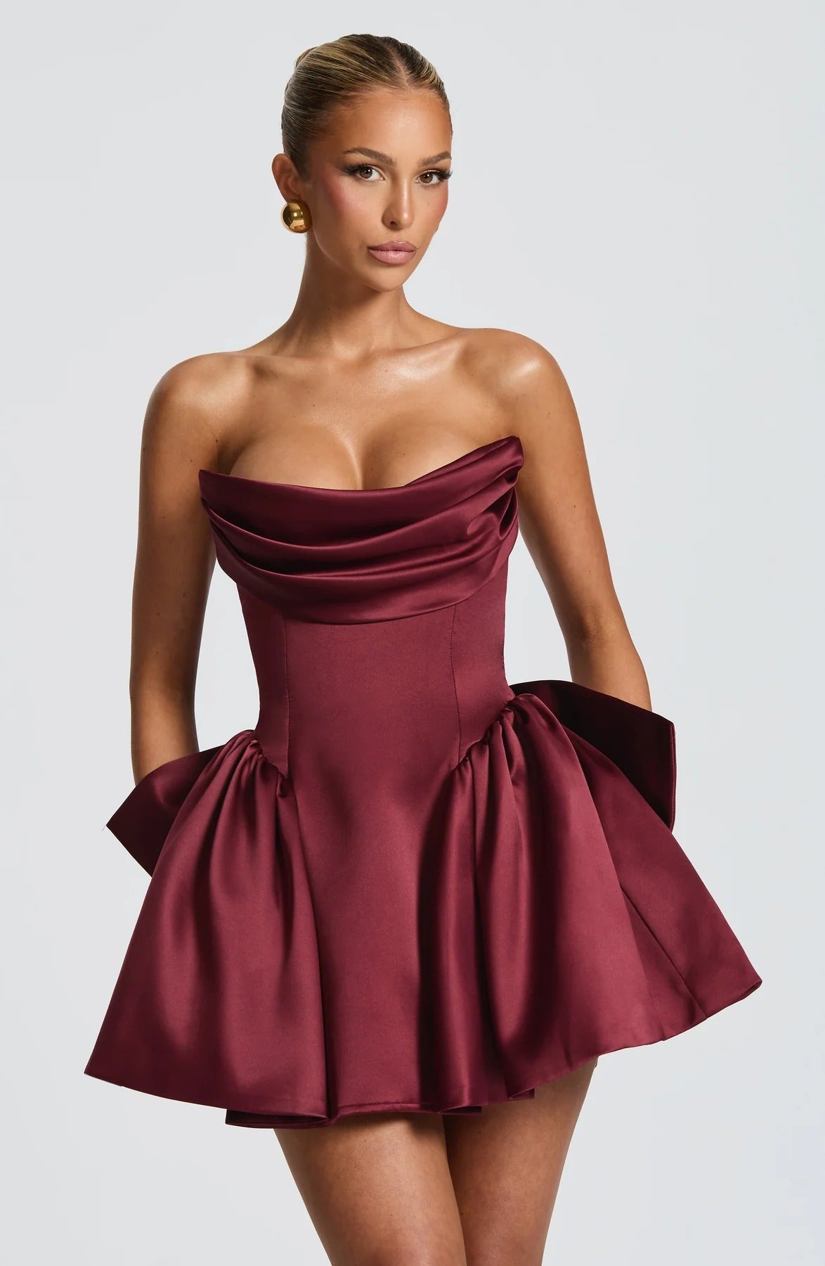 Trinity Mini Dress - Cherry Lacquer