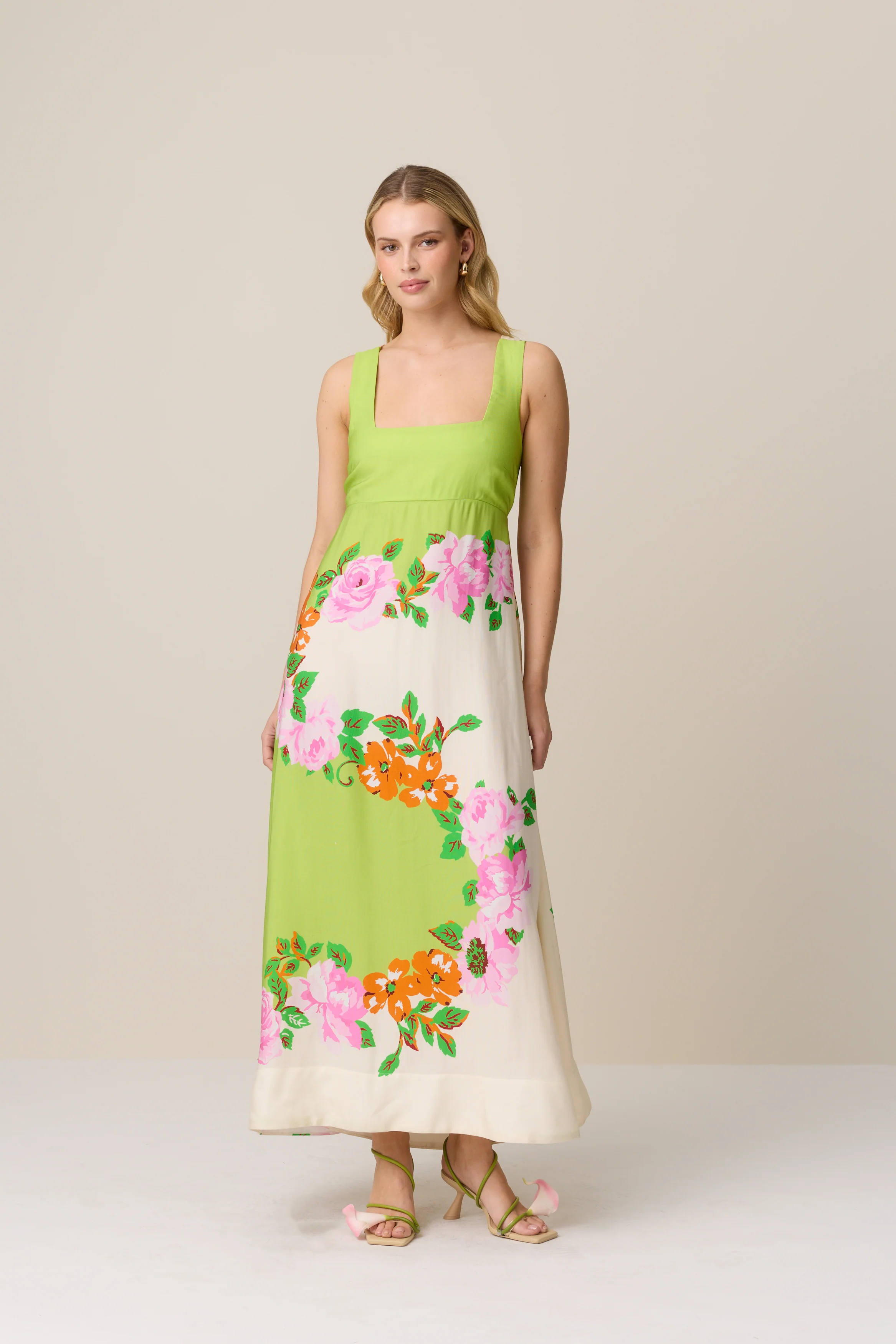 Parlour Floral Print Maxi DRESS