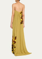 Strapless Studded Long Dress