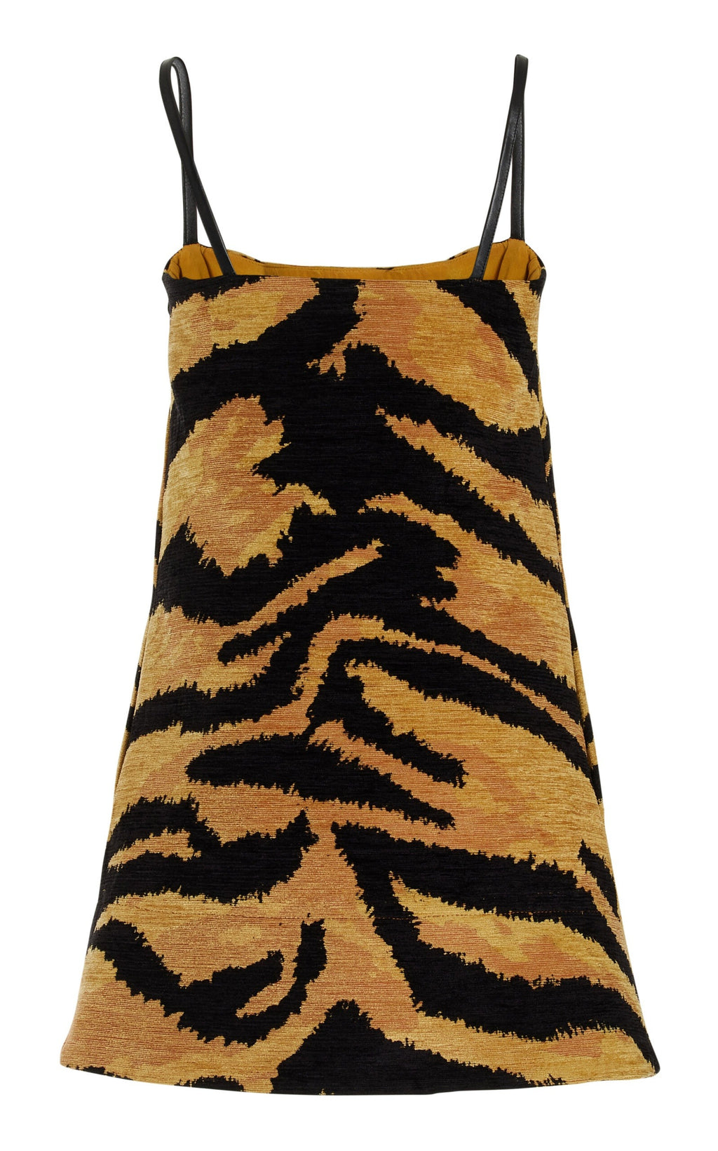 Chenille Tiger Jacquard Mini Dress Animal