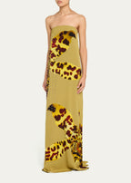 Strapless Studded Long Dress