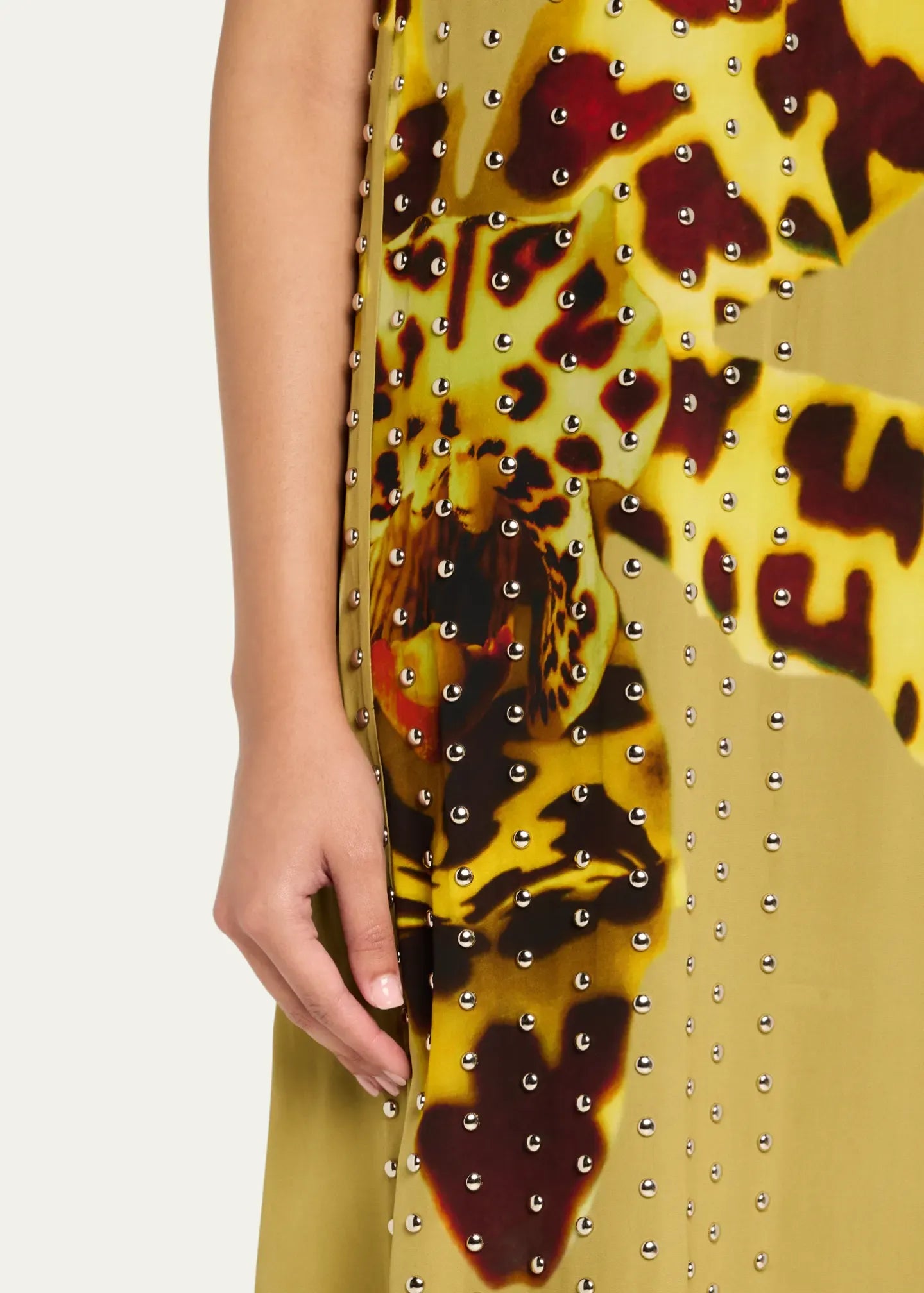 Strapless Studded Long Dress