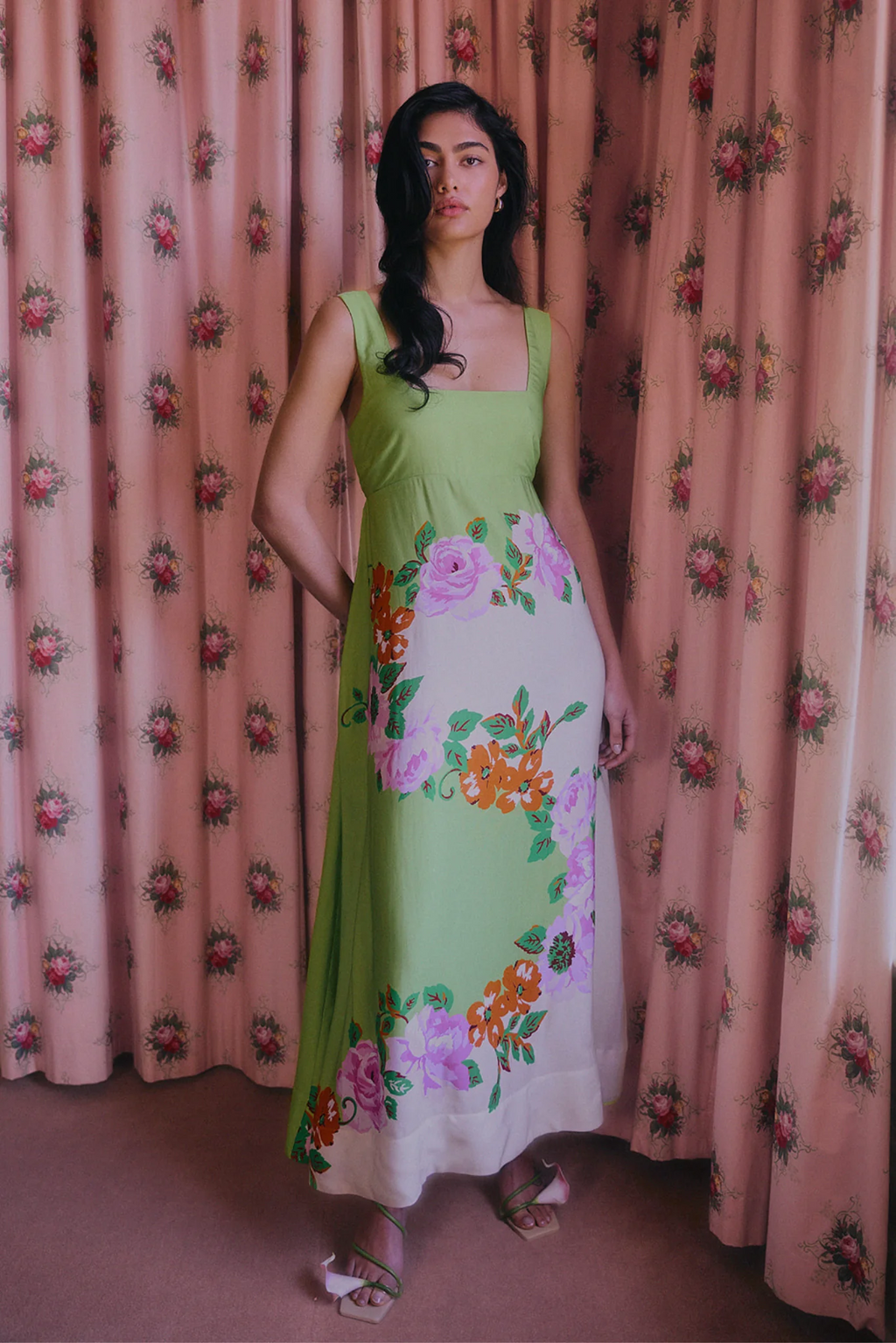 Parlour Floral Print Maxi DRESS