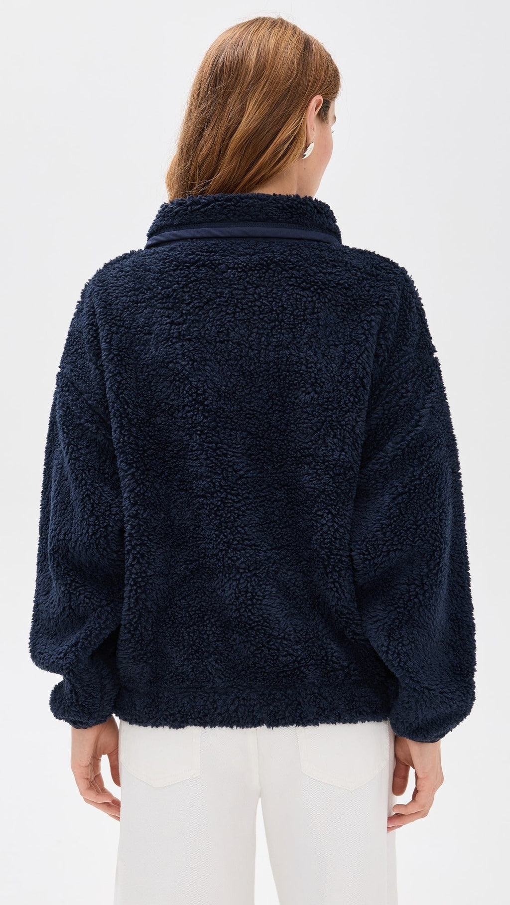 Cozy Teddy Graphic Sherpa Pullover