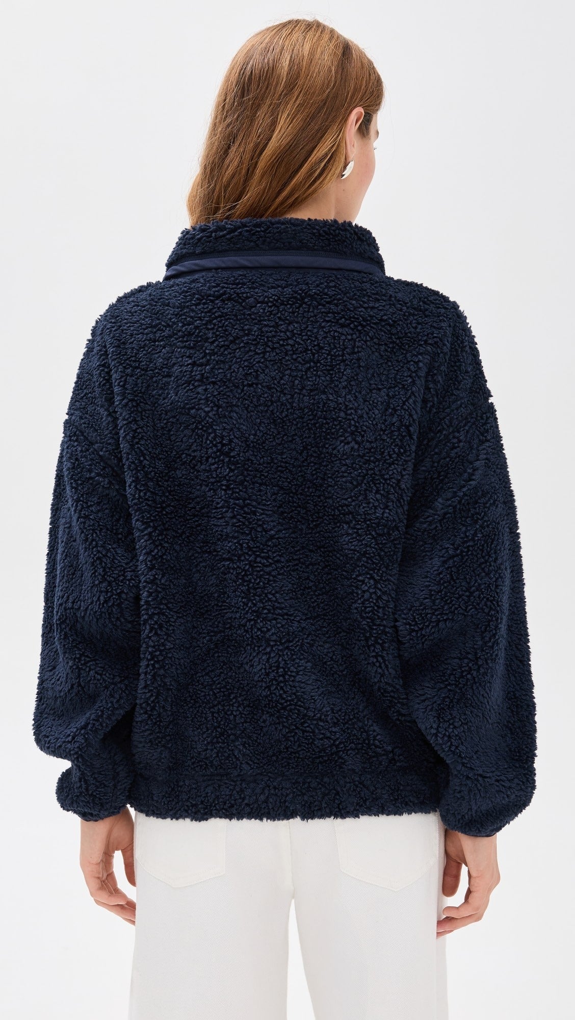 Cozy Teddy Graphic Sherpa Pullover